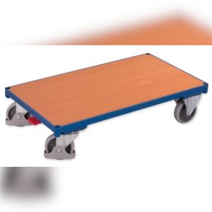 VARIOfit Plattformwagen, Tragl. 400kg, Ladefl. LxB 910x500mm, Holzplatte Image