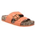 Coach Shoes | Coach Sandals Revolve Addison Slides In Tangerine Nwot Size 7 | Color: Brown/Orange | Size: 7