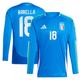 Italy adidas Home Shirt 2024 - Long Sleeve with Barella 18 printing