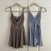 Urban Outfitters Dresses | Lot Of 2 Urban Outfitters Kimchi Blue Rompers Wrap Dresses Sz Xs S | Color: Blue/Brown | Size: Xs