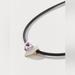Urban Outfitters Jewelry | Blair Rhinestone Heart Corded Necklace In Purple | Color: Black/Purple | Size: Os