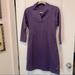 Columbia Dresses | Columbia Purple Knit Sporty Dress Size Xs Jersey Knit Shawl Collar Pockets | Color: Purple | Size: Xs