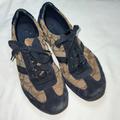Coach Shoes | Coach Kelson Sneakers Shoes Tan Signature Canvas Suede Leather Trim Lace Up | Color: Brown/Tan | Size: 7.5