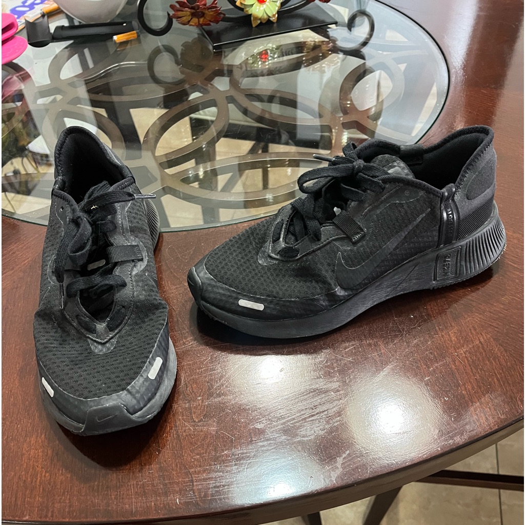 Nike Shoes | - - - - Nike Shoes For Men, Black With White Details Running Sneakers | Color: Black/White | Size: 9