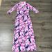 Lilly Pulitzer Dresses | Lilly Pulitzer Flamingo Maxi Dress, Sz Xxs | Color: Blue/Pink | Size: Xxs