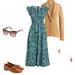 J. Crew Dresses | J. Crew Floral Poplin Cotton Smocked Flutter Sleeve Midi Dress | Color: Blue/Green | Size: M
