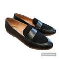 Madewell Shoes | Madewell The Alex Loafer Black Leather Suede Slip On Flats Size 7.5 Preppy Shoes | Color: Black | Size: 7.5