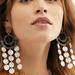 Free People Jewelry | Free People Dramatic Earrings Long Shell Beaded Bohemian Vacation Beach Jewelry | Color: Green/White | Size: Os