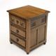 Old Charm Bedside Chest Of Drawers Light Oak 3 Drawers FREE UK