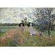 Claude Monet: Promenade near Argenteuil. Fine Art Print/Poster. (003223)