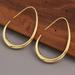 Anthropologie Jewelry | Gold Minimalist Hoop Earrings | Color: Gold | Size: Os