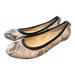 Kate Spade Shoes | Kate Spade Snakeskin Print Taffy Stud Ballet Flats | Color: Brown/Tan | Size: 9