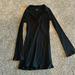 American Eagle Outfitters Dresses | Ae Collared Knit Mini Dress | Color: Black | Size: M