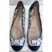 Coach Shoes | Coach Snakeskin Flats Black And White Leather Slip On Shoes Size 6.5 | Color: Black/White | Size: 6.5