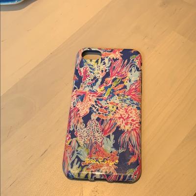 Lilly Pulitzer Accessories | Lily Pulitzer Case | Color: Blue/Pink | Size: Iphone 7 Case. Iphone 6 In The Case In Pictures