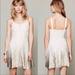 Free People Dresses | Free People Ombr Foil Fit & Flare Dress White Gold Lace Metallic Size Small | Color: Gold/White | Size: S