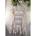 Anthropologie Dresses | Anthropologie Holding Horses Elira Striped Dress Fringe Boho Ivory Pink Sz Xs | Color: Orange/White | Size: Xs