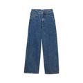 Weite Jeans TOM TAILOR Gr. 140, N-Gr, blau (blue denim) Mädchen Jeans