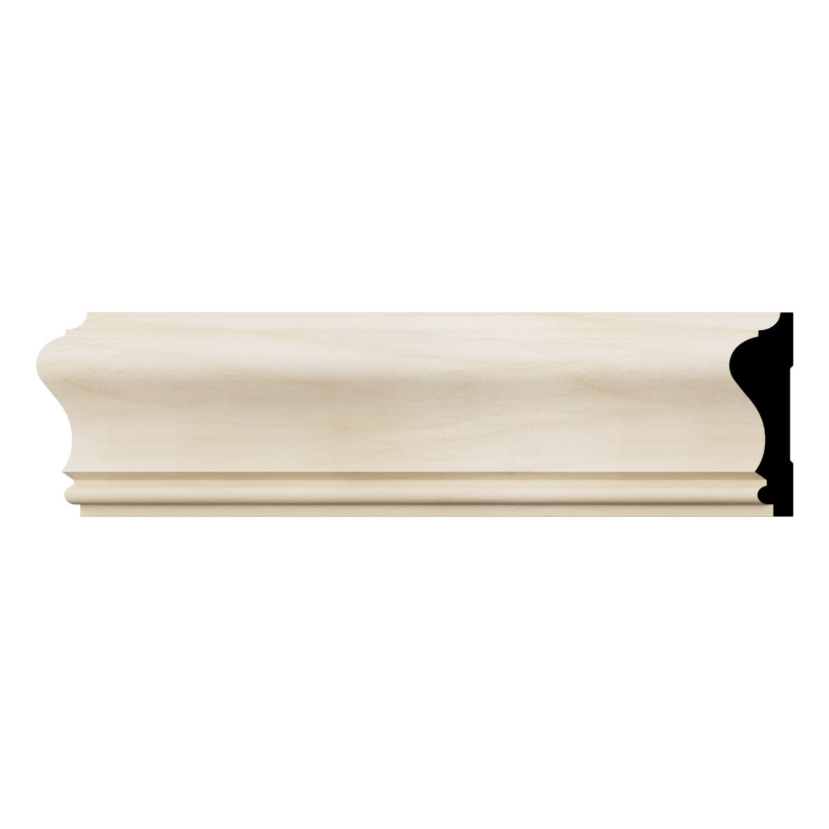 WM390 11/16-in D x 2-5/8-in W x 96-in L Americraft Solid Hardwood Stain Grade Chair Rail Moulding