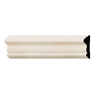 WM297: 11/16-in D x 3-in W x 96-in L Americraft Solid Hardwood Stain Grade Chair Rail Moulding