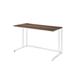 Tyrese Writing Desk W/USB - 47 in. Walnut and White Writing Desk