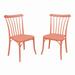 Tiras Plastic Resin Outdoor Dining Side Chairs (Set of 2)