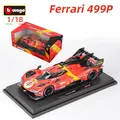 Bburago 1:18 ferrari 499p 24h le mans Renn legierung Automodell #51 Druckguss fahrzeuge Spielzeug