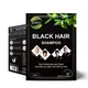 1pc Natural Plant Black Hair Shampoo Hair Dye White Hair Darkening Black Hair Color Dye For Cover