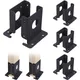Sturdy Metal Post Base Brackets 4Pcs Rust Resistant Perfect for Fixing Fence Posts Pergolas and Deck
