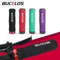 BUCKLOS Bicycle Grips MTB Soft Sponge Handlebar Grips Aluminum Locking Ring Bike Grip Anti-Vibration