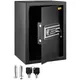 VEVOR Safe Box Fingerprint Safe Box for Money w/ 2 Keys & Digital Keypad Q235 Steel Safe Box for