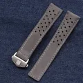 New Matte Cowhide Leather Watchband for TAG HEUER CARRERA Monaco Series Watch Strap Wristbelt