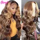 P4/27 Highlight Wig Human Hair 13x4 Lace Front Wigs for Women Colored Human Hair Wigs Ombre Honey