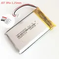 Batteria ricaricabile LiPo ai polimeri di litio da 3,7 V 2000 mAh 103450 con spina JST da 1,25 mm a 3 pin per fotocamera DVD PAD Altoparlante GPS portatile