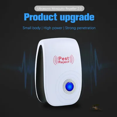 Pest Reject Ultrasonic Anti Mosquito Killer Insect Repeller Mouse Cockroach Spider Control Household Indoor Mute Repellent
