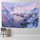 Tapisserie nordique Ins Starry Sky Snow Mountain Background grill chambre à coucher dortoir