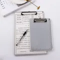 A5 Aluminum Alloy Clipboard A4 Document Holder Writing Pads Paper Ticket Storage File Folder File
