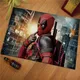 Tapis De porte antidérapant en flanelle tapis imprimé Deadpool lavable salle De bains cuisine