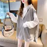 2023 Spring and Autumn Thin Lazy Relaxed Relaxed Versatile and Fashionable Pop Street Cardigan
