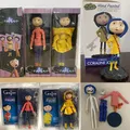 NECA Anime Coraline Doll Articulated Anime Figure Raincoat Sweater In Striped Shirt Toy LA Girl