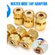 Brass-Coated Hose Adapter 1/2" garden hose Quick Connect Swivel Connector Garden Hose Coupling