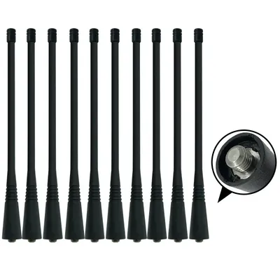 10 * PMAE4016 400-470MHz Lange Peitsche UHF Antenne für Motorola Radio PR400 PRO3150 GP340 CP200 EP450 HT750 HT1250 GP88S GP328 GP3188