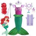 Disney Little Mermaid Costume Kids Girls Ariel Princess Cosplay Baby Girl Birthday Party Carnival