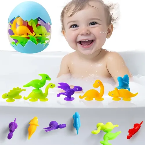 Baby Saugbad Spielzeug für Kinder sensorische Reises pielzeug Saugnapf Spielzeug Silikon Tier Sauger