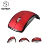 Wireless 2.4G Bluetooth Folding Mouse 1600dpi Optical ABS Frosted Mouse