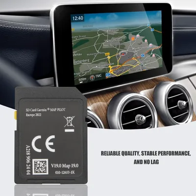 Carte SD de navigation GPS pour Mercedes-Benz Europe Garmin Map Pilot Star1 V17 2022-2023