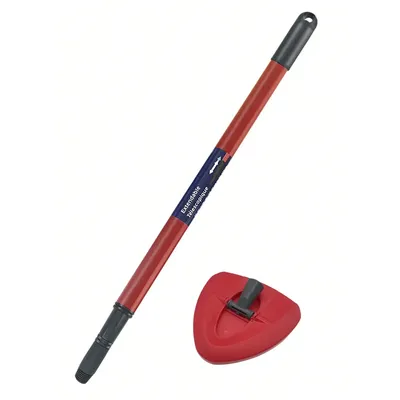 1*Extendable Spin Mop Handle + 1*Triangle Base Compatible with O-Cedar and Vileda, Replacement Parts Fits For 1 Tank System