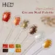 HNDO 6 in 1 Cream Nail Palette Buttery Paste Aurora Plaster Powder for Professional Nail Art