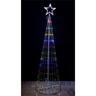 Maury's - albero 3D 262 microled CM.200 h multicolor con puntale a stella
