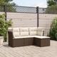 Vidaxl - Set Divano da Giardino 4 pz con Cuscini Marrone in Polyrattan